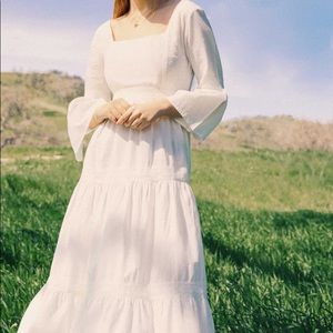 Laura Ashley x Urban Outfitters White Dress
